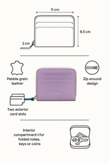 Amber Zip Around Wallet