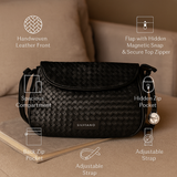 Carlisle – Woven Leather Crossbody