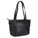 Corfe – Woven Leather Shopper Tote