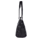 Corfe – Woven Leather Shopper Tote