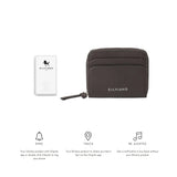 Trackable Amber Zip Around Wallet