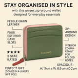 Amber Zip Around Wallet