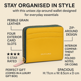 Amber Zip Around Wallet