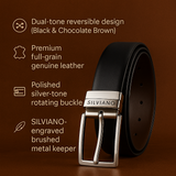 The Churchill – Reversible Luxury Leather Belt