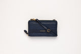 Zip-Around Wallet with Crossbody Strap